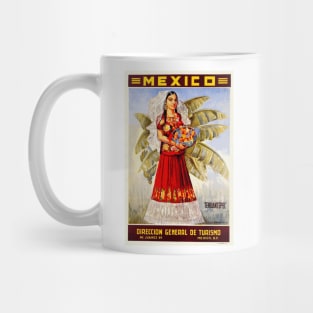 Tehuantepac - Vintage Mexico Travel Poster Design Mug